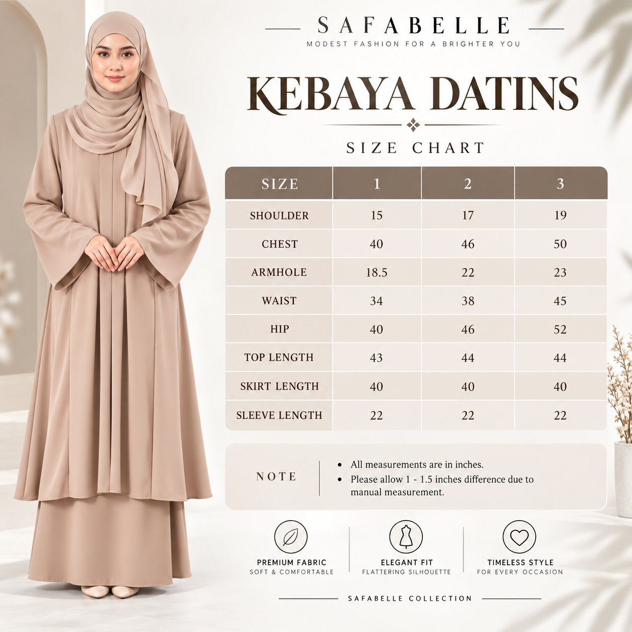 KEBAYA DATINSS TO BE WOMEN BAJU KURUNG  [READY STOCK] Wanita Set By SAFABELLE