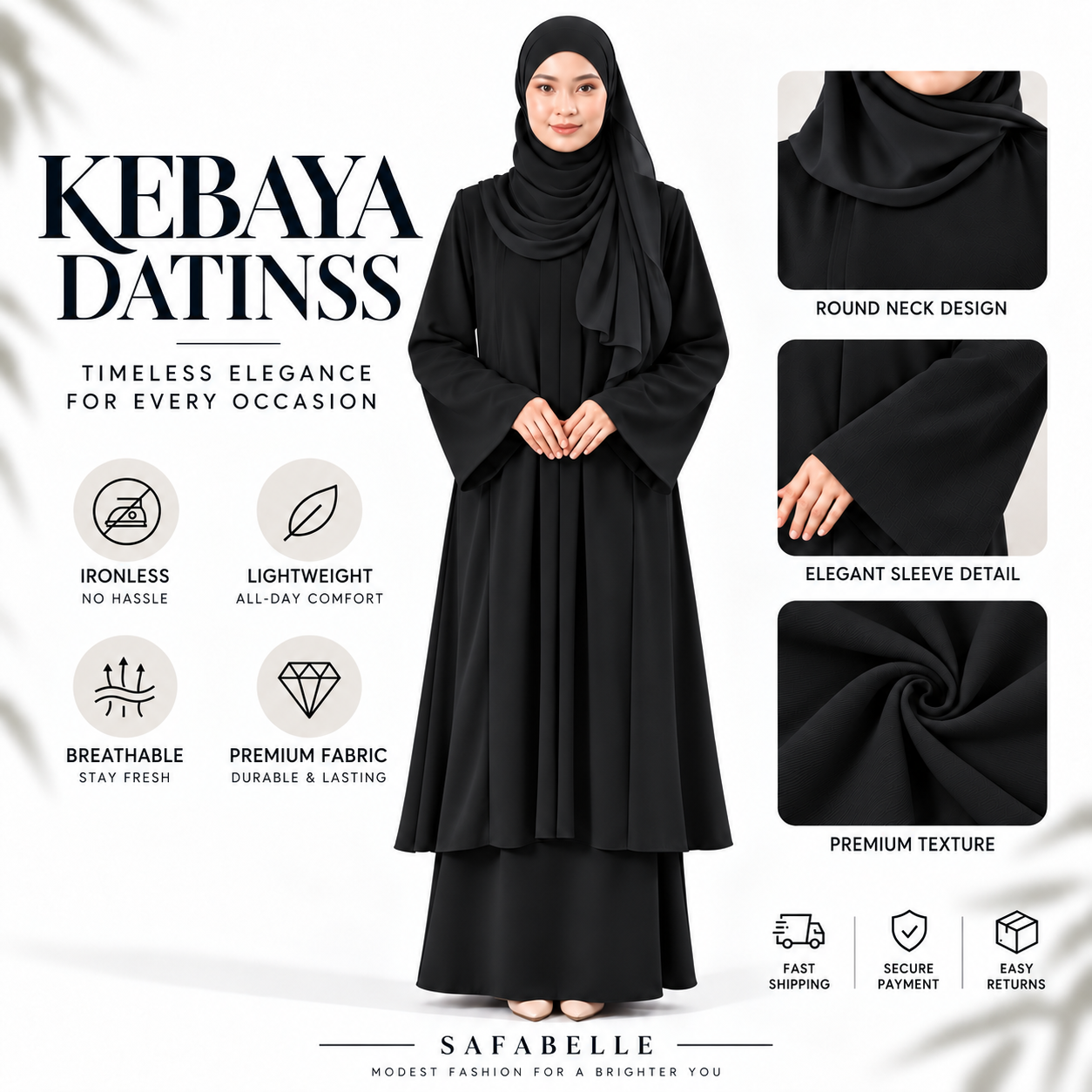 KEBAYA DATINSS TO BE WOMEN BAJU KURUNG  [READY STOCK] Wanita Set By SAFABELLE