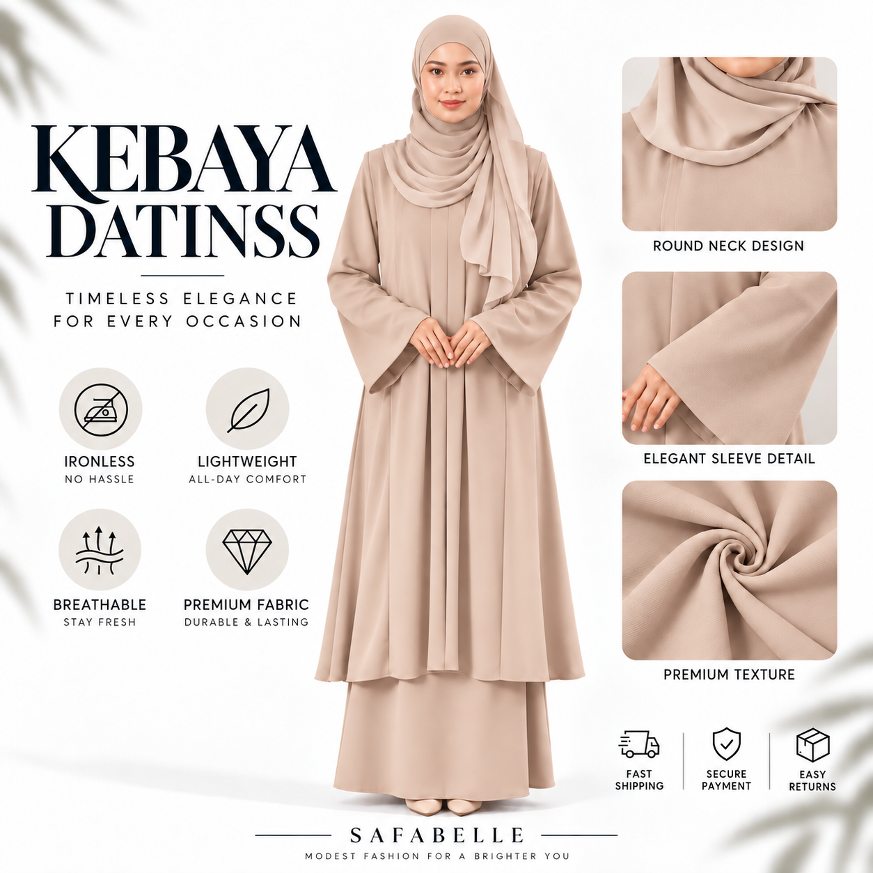 KEBAYA DATINSS TO BE WOMEN BAJU KURUNG  [READY STOCK] Wanita Set By SAFABELLE