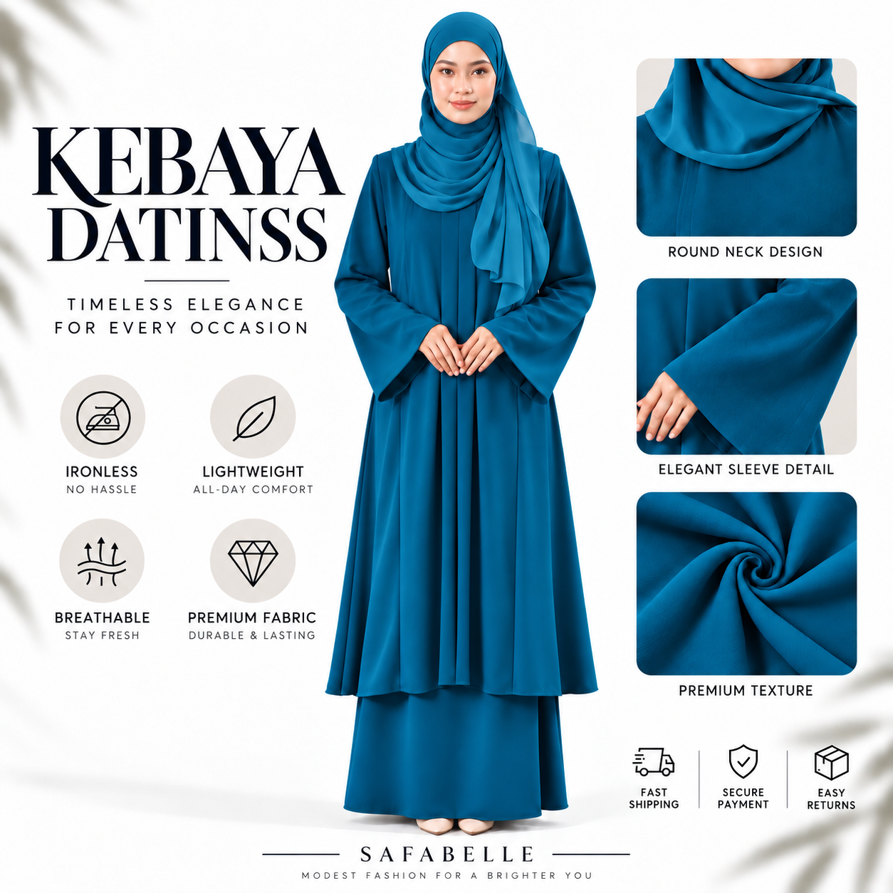 KEBAYA DATINSS TO BE WOMEN BAJU KURUNG  [READY STOCK] Wanita Set By SAFABELLE