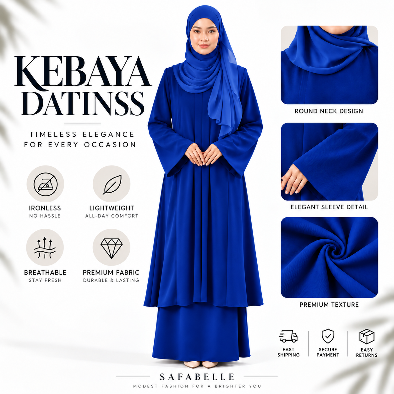 KEBAYA DATINSS TO BE WOMEN BAJU KURUNG  [READY STOCK] Wanita Set By SAFABELLE